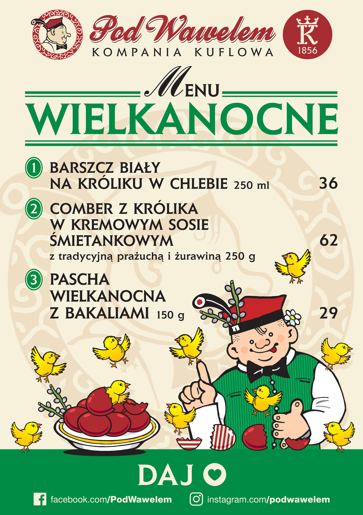 MENU WIELKANOCNE